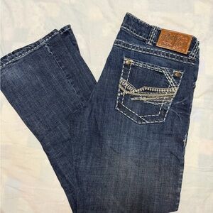 Wrangler Dark Blue Bootcut Jeans